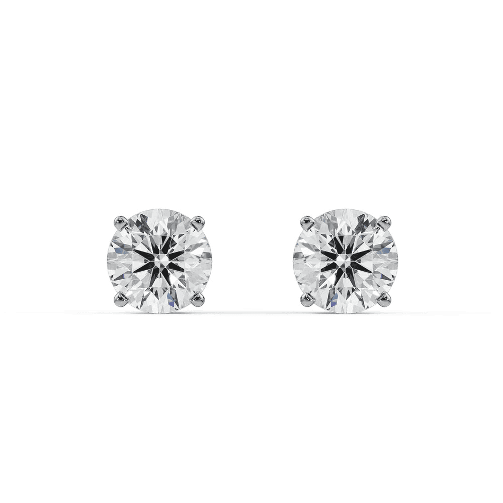 0.5 CT Halo Roshan Lab Grown Diamond Solitaire Studs