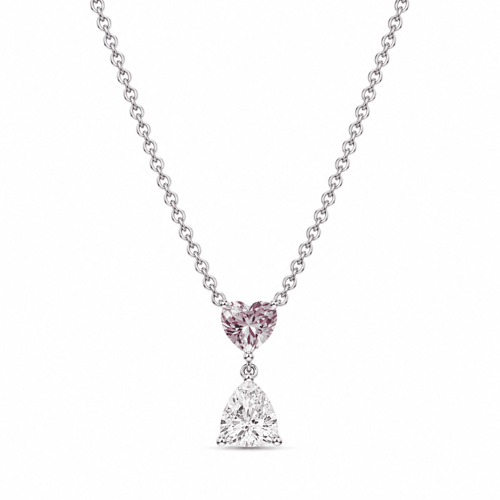 Amour Duo 0.5CT Lab Grown Moissanite Necklace