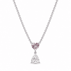 Amour Duo 0.5CT Lab Grown Moissanite Necklace