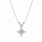 Princess Cut 1CT Lab Grown Moissanite Pendant