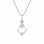Geometric Glow 1CT Lab Grown Moissanite Pendant