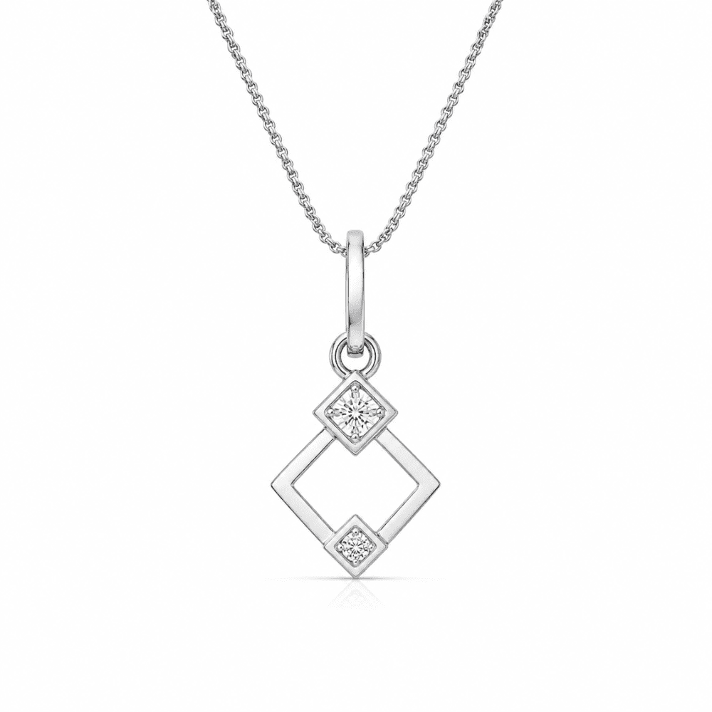 Geometric Glow 0.5CT Lab Grown Moissanite Pendant