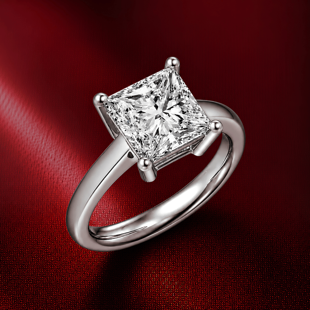 Forever Princess Solitaire 1CT Lab Grown Moissanite Ring