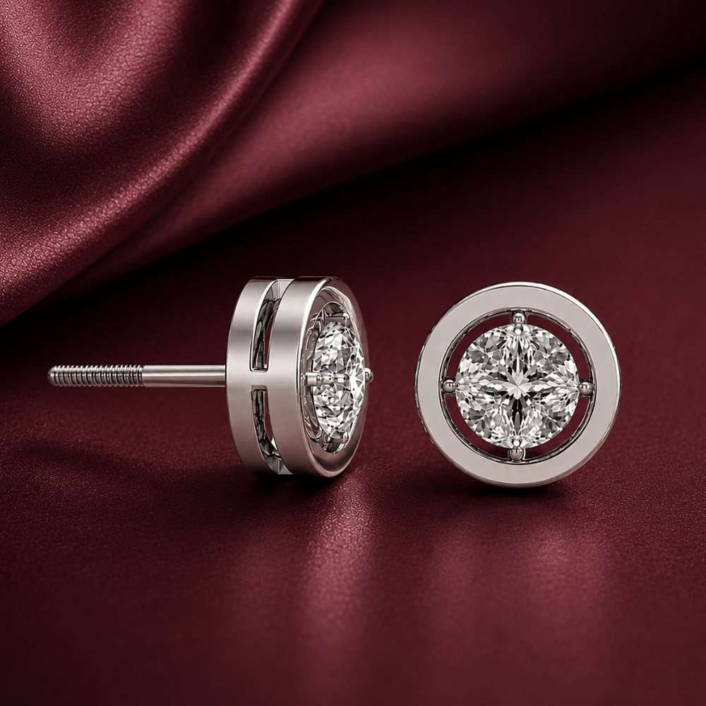 Glistening Classic 0.5CT Lab Grown Moissanite Studs