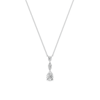 Lustre Pear Drop 0.5CT Lab Grown Moissanite Necklace