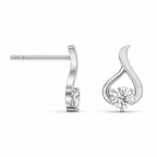 Symmetry Solitaire Radiance 0.5CT Lab Grown Moissanite Earrings