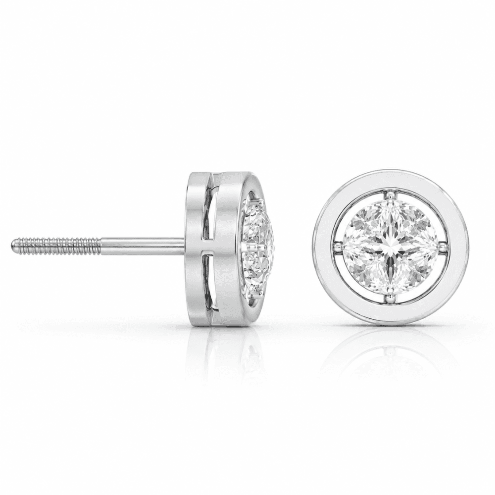 Glistening Classic 0.5CT Lab Grown Moissanite Studs