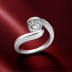 Noorvyaa Signature Round 1CT Lab Grown Moissanite Ring