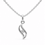 Aurelia Wave 1CT Lab Grown Moissanite Pendant