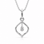Siren Bloom 0.5CT Lab Grown Moissanite Pendant