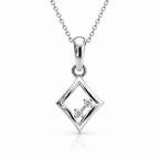 Allure Square 0.5CT Lab Grown Moissanite Pendant