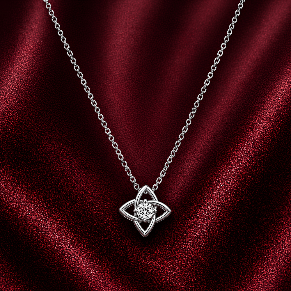 Raha Solitaire 0.5CT Lab Grown Moissanite Necklace
