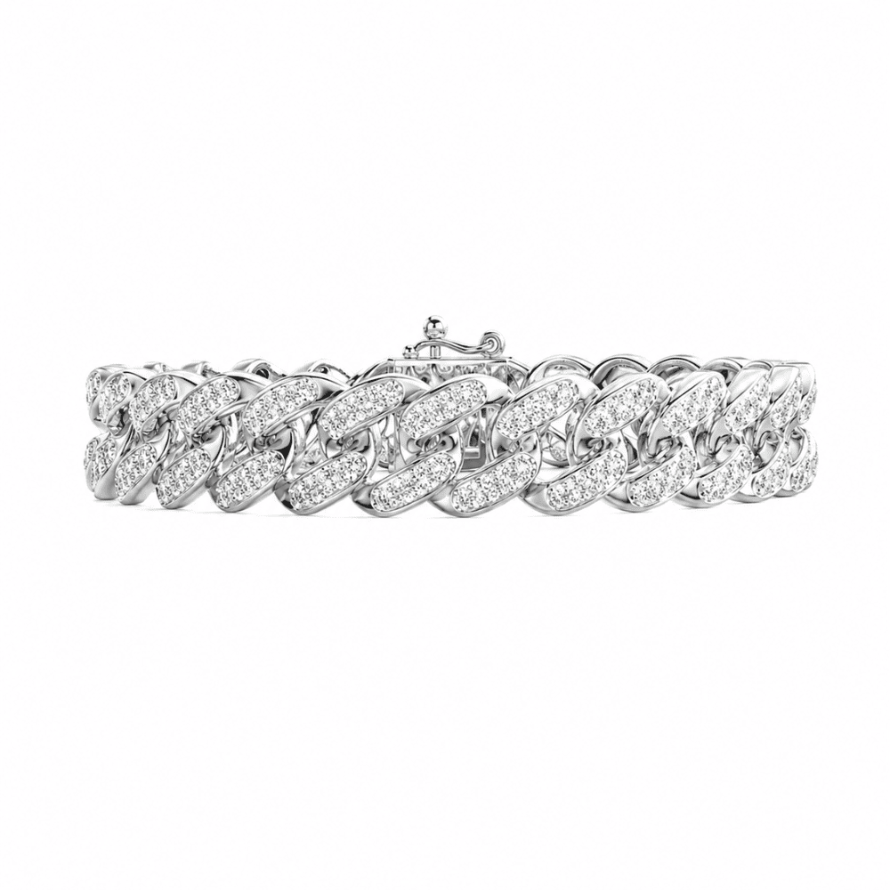 Rishta Cluster Lab Grown Diamond Bracelet for Men