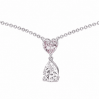Amour Duo 0.5CT Lab Grown Moissanite Necklace