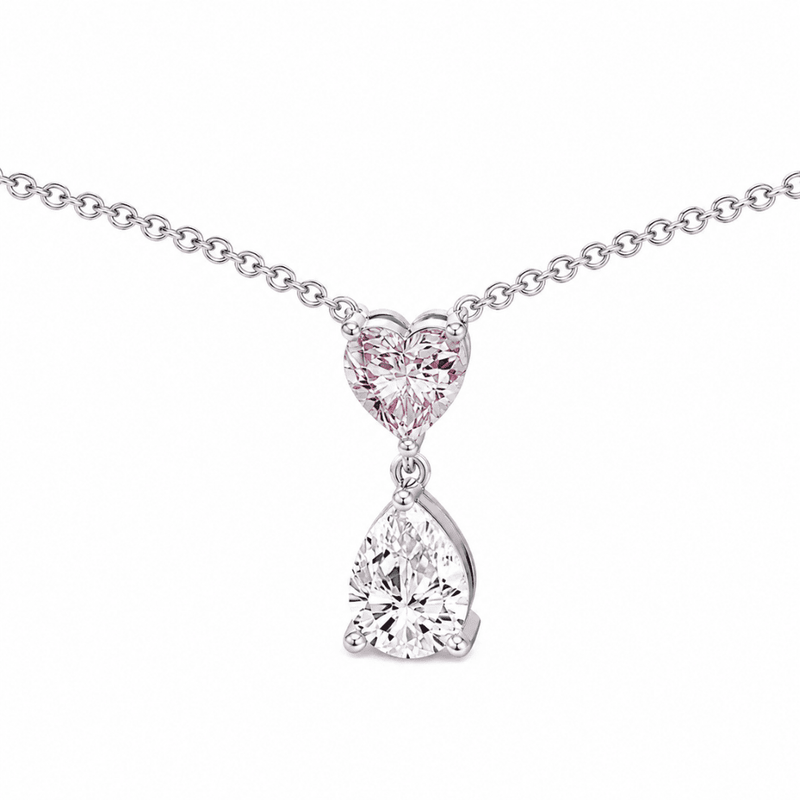 Amour Duo 0.5CT Lab Grown Moissanite Necklace