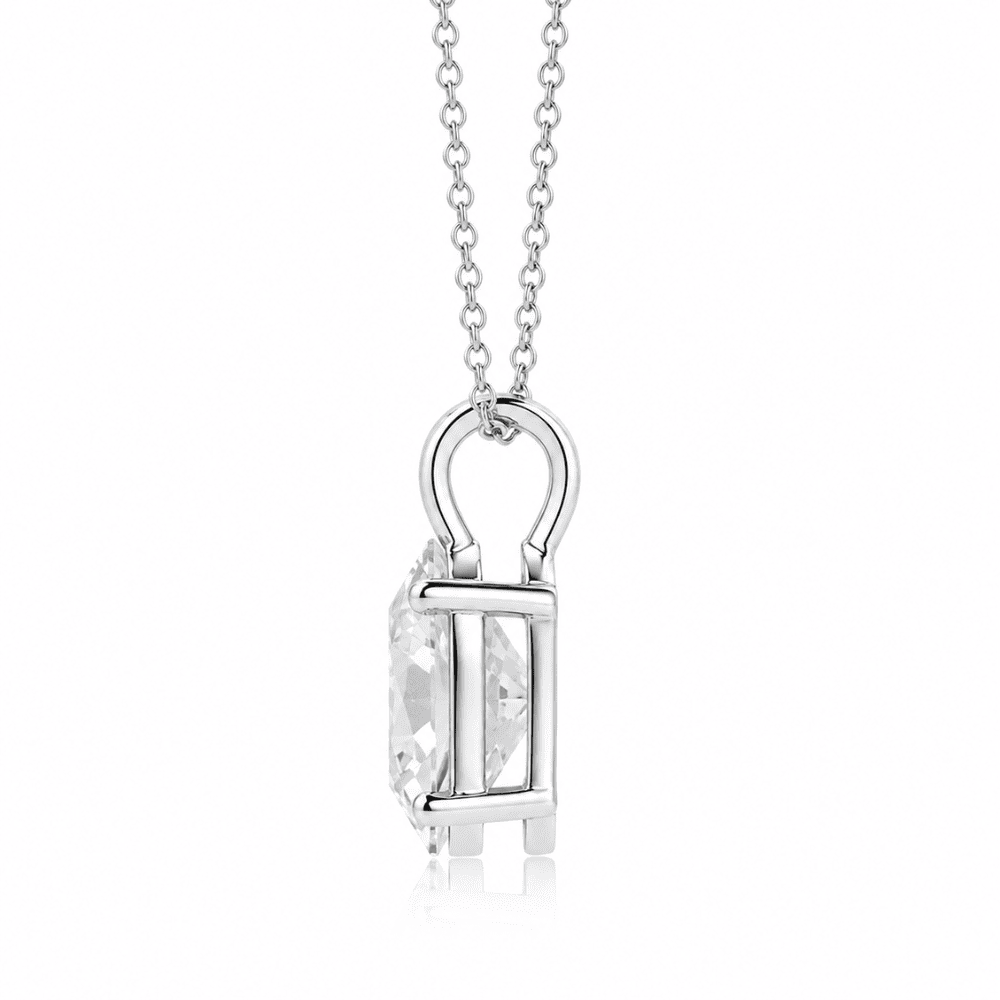 Oval Classic 1CT Lab Grown Moissanite Pendant