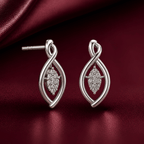 Dazzle Celeste Lab Grown Moissanite Earrings