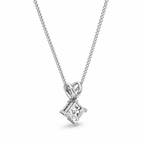 Princess Cut 1CT Lab Grown Moissanite Pendant