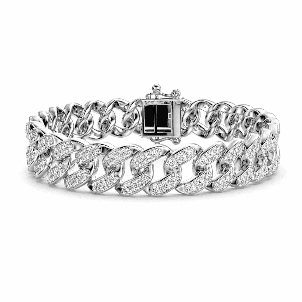 Rishta Cluster Lab Grown Diamond Bracelet for Men
