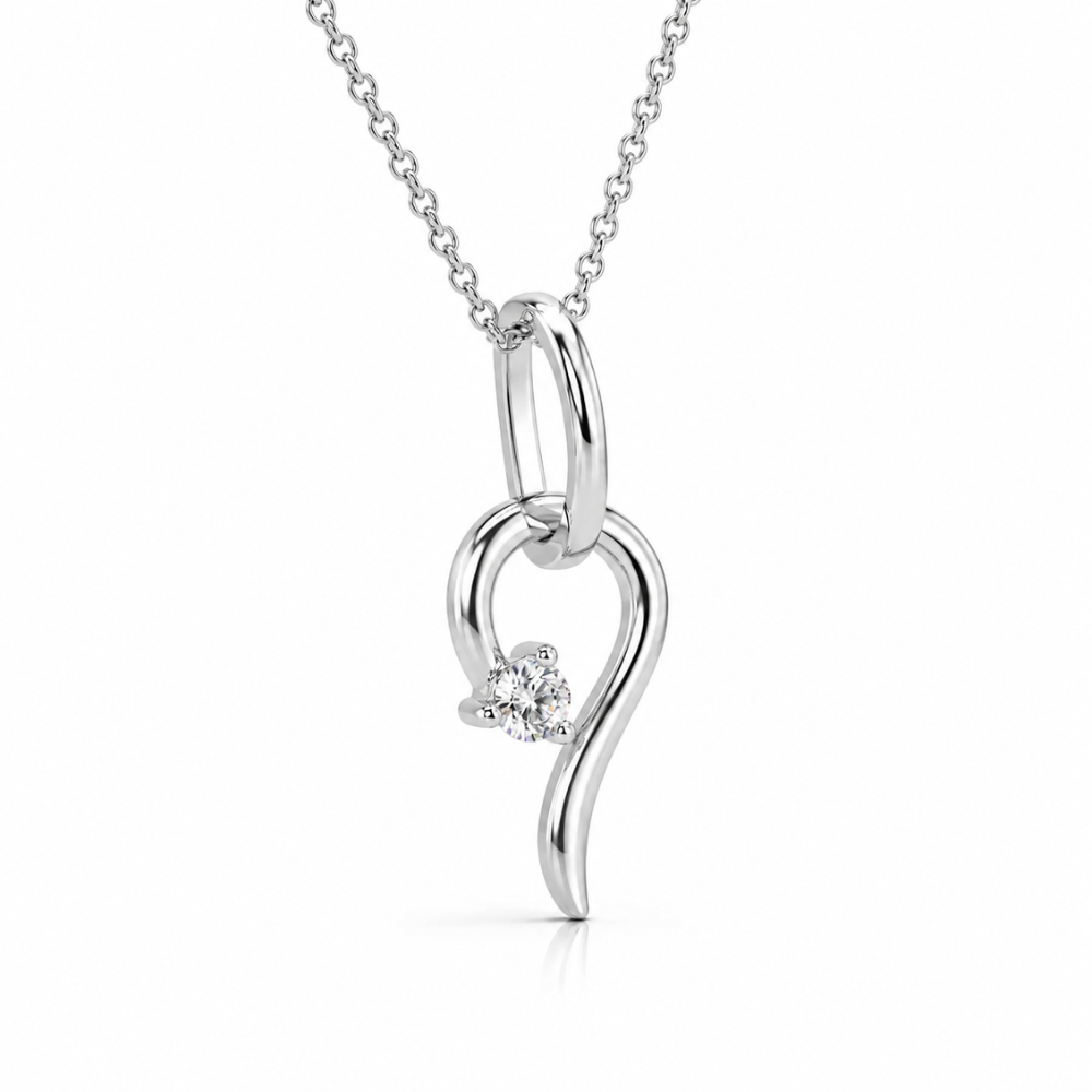Lucky Charm 0.5CT Lab Grown Moissanite Pendant