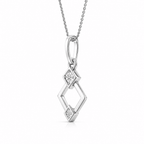 Geometric Glow 1CT Lab Grown Moissanite Pendant