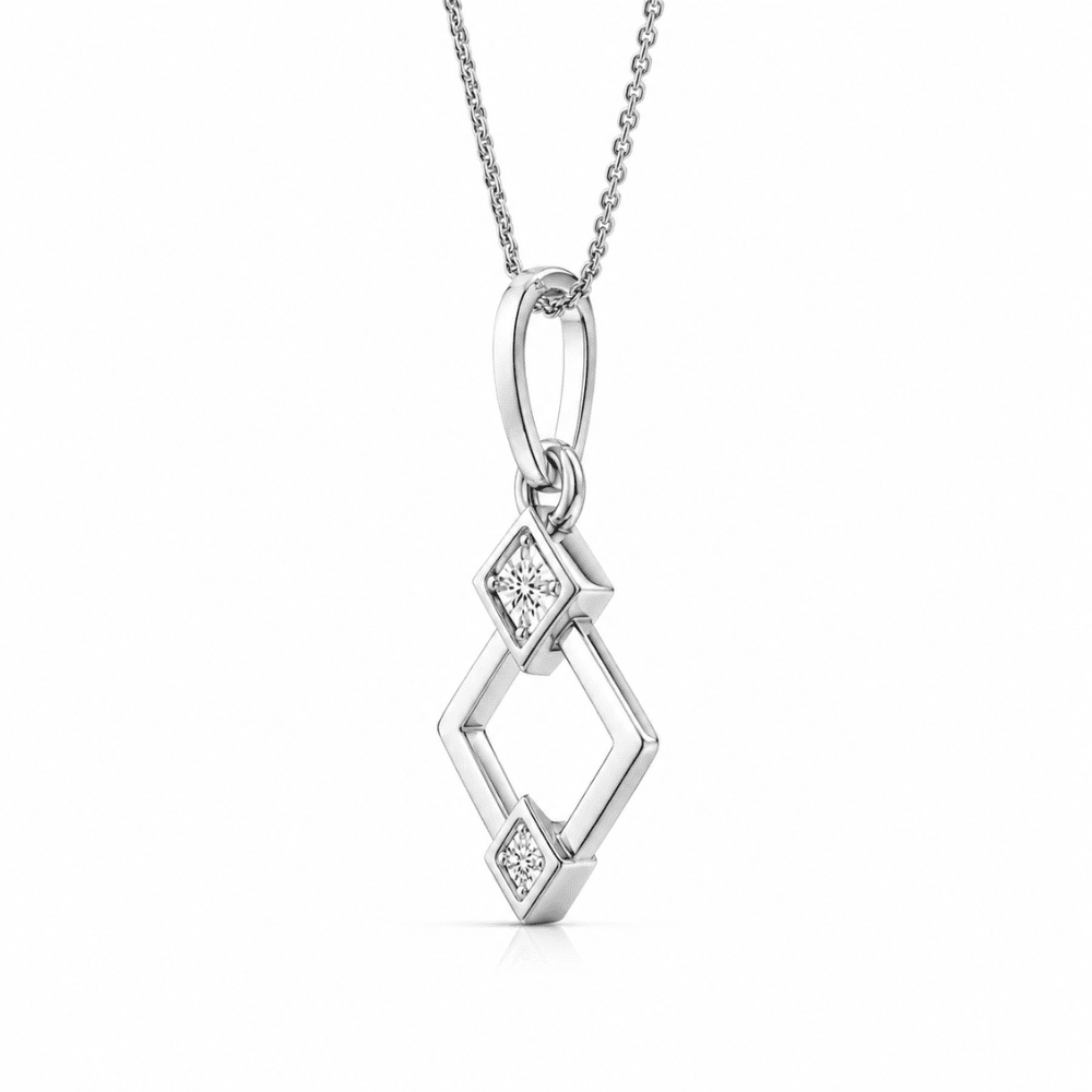 Geometric Glow 0.5CT Lab Grown Moissanite Pendant