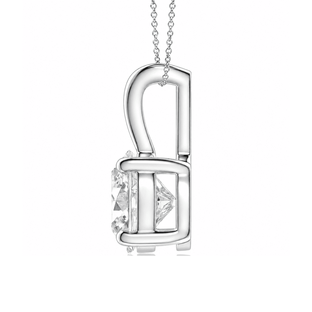 V-Bale Solitaire 0.5CT Lab Grown Moissanite Pendant