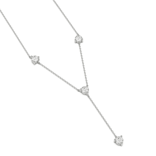 Aurelia Drop Y Lab Grown Moissanite Necklace