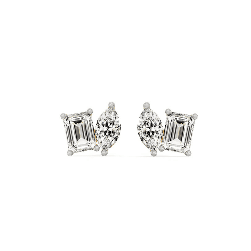 Duo Solitaire Luxe 0.5CT Lab Grown Moissanite Studs