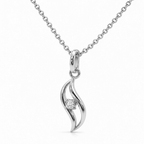 Aurelia Wave 1CT Lab Grown Moissanite Pendant