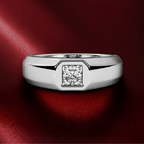 Nick 1CT Classic Lab Grown Moissanite Solitaire Ring