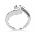 Neerja Jewels Signature Round 0.5CT Lab Grown Moissanite Diamond Ring