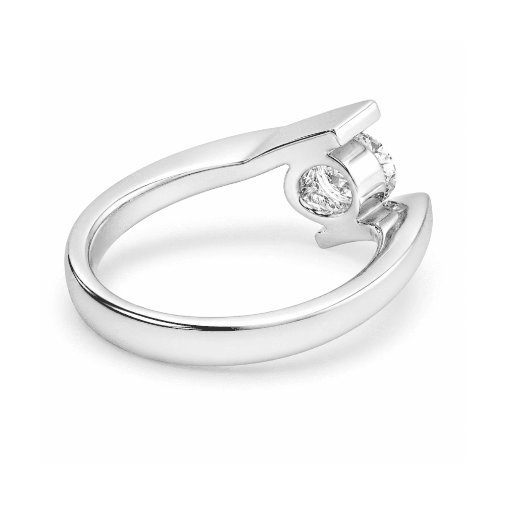 Oval Solitaire 0.5CT Lab Grown Moissanite Diamond Engagement Ring