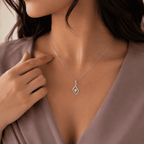 Aurelia Wave 1CT Lab Grown Moissanite Pendant