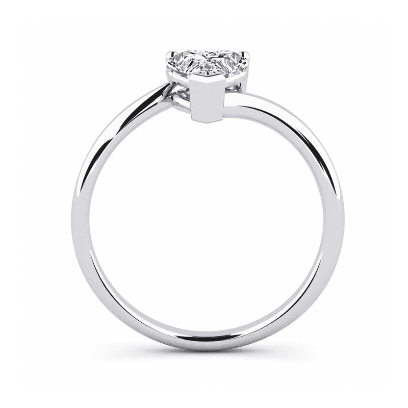 Hearteye Sparkle 0.5CT Lab Grown Moissanite Ring