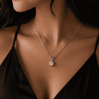 V-Bale Solitaire 0.5CT Lab Grown Moissanite Pendant