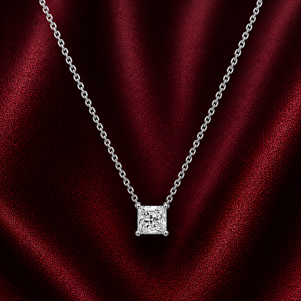 Crown Princess 0.5CT Lab Grown Moissanite Necklace