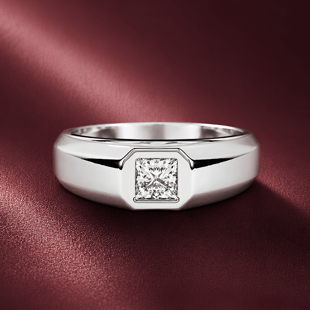 Nick 0.5CT Classic Lab Grown Moissanite Solitaire Ring