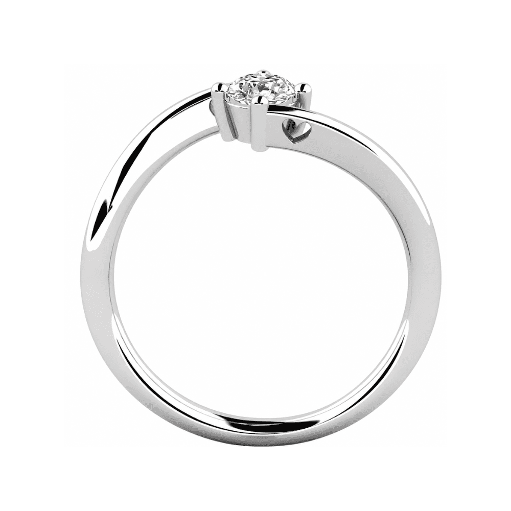 Edoarda Luxury 0.5CT Lab Grown Moissanite Diamond Ring