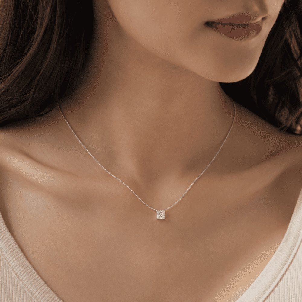 Crown Princess 0.5CT Lab Grown Moissanite Necklace
