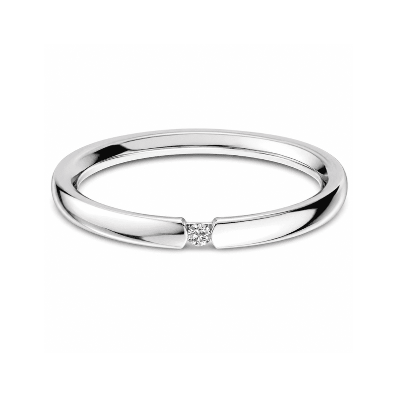 Alluring Balance Signature 1CT Lab Grown Moissanite Ring
