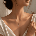 Lustre Pear Drop 0.5CT Lab Grown Moissanite Necklace