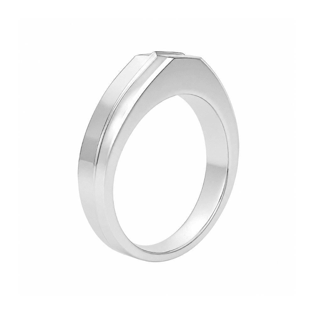 William Elegance Princess-Cut 0.5CT Lab Grown Moissanite Diamond Ring