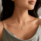 Raha Solitaire 0.5CT Lab Grown Moissanite Necklace
