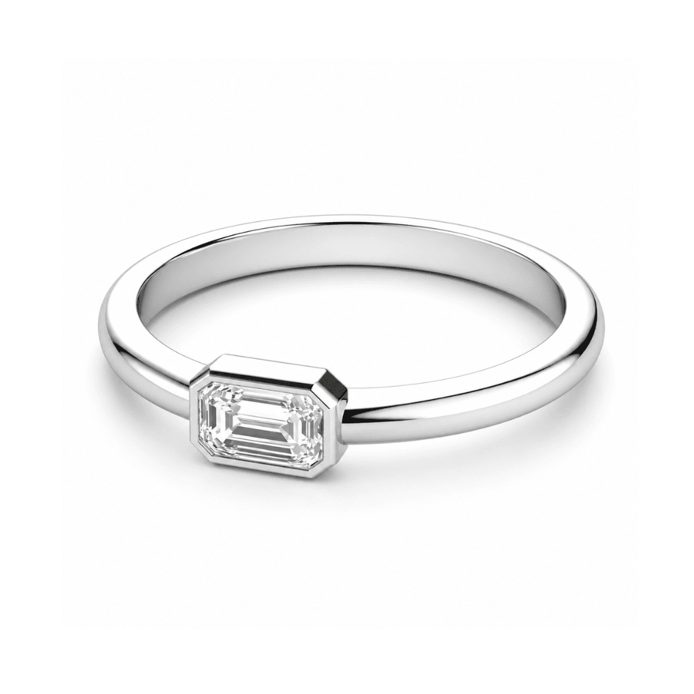 Caninna 0.5CT Classic Lab Grown Moissanite Diamond Ring