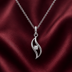 Aurelia Wave Lab Grown Moissanite Pendant