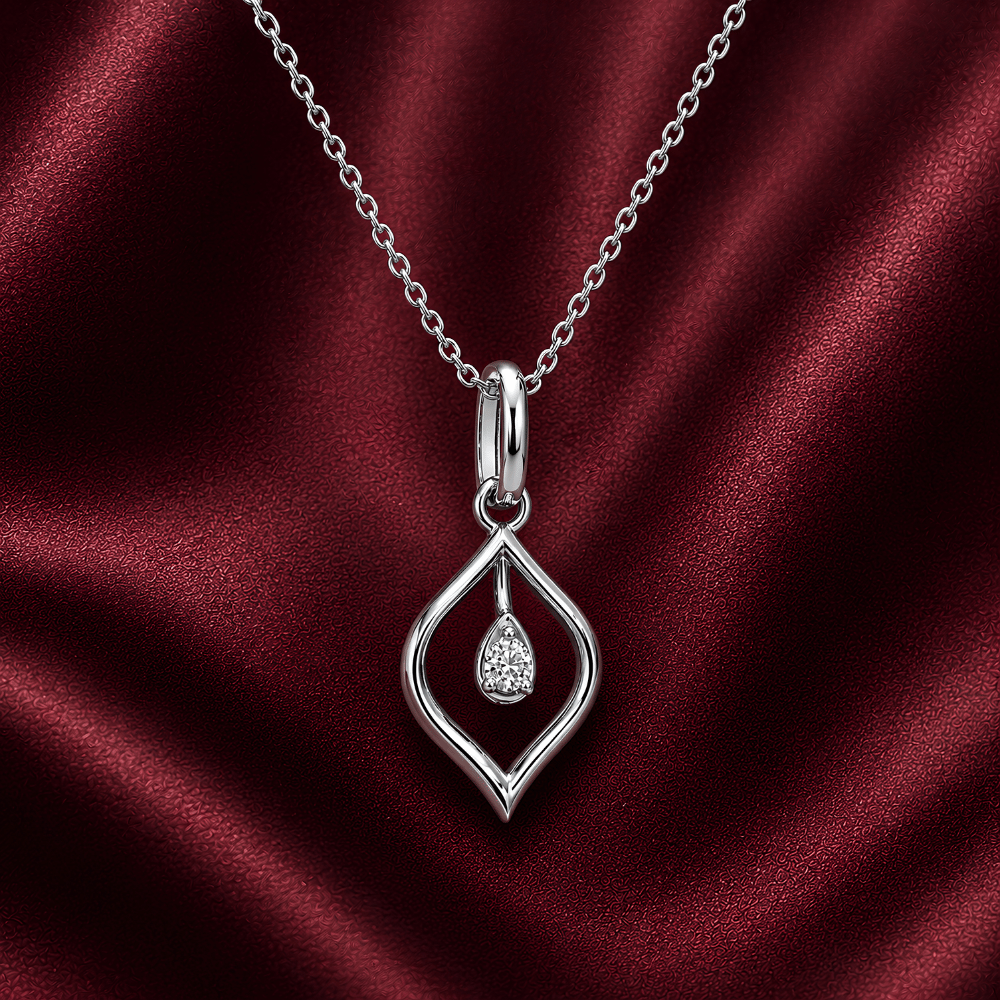 Siren Bloom 0.5CT Lab Grown Moissanite Pendant