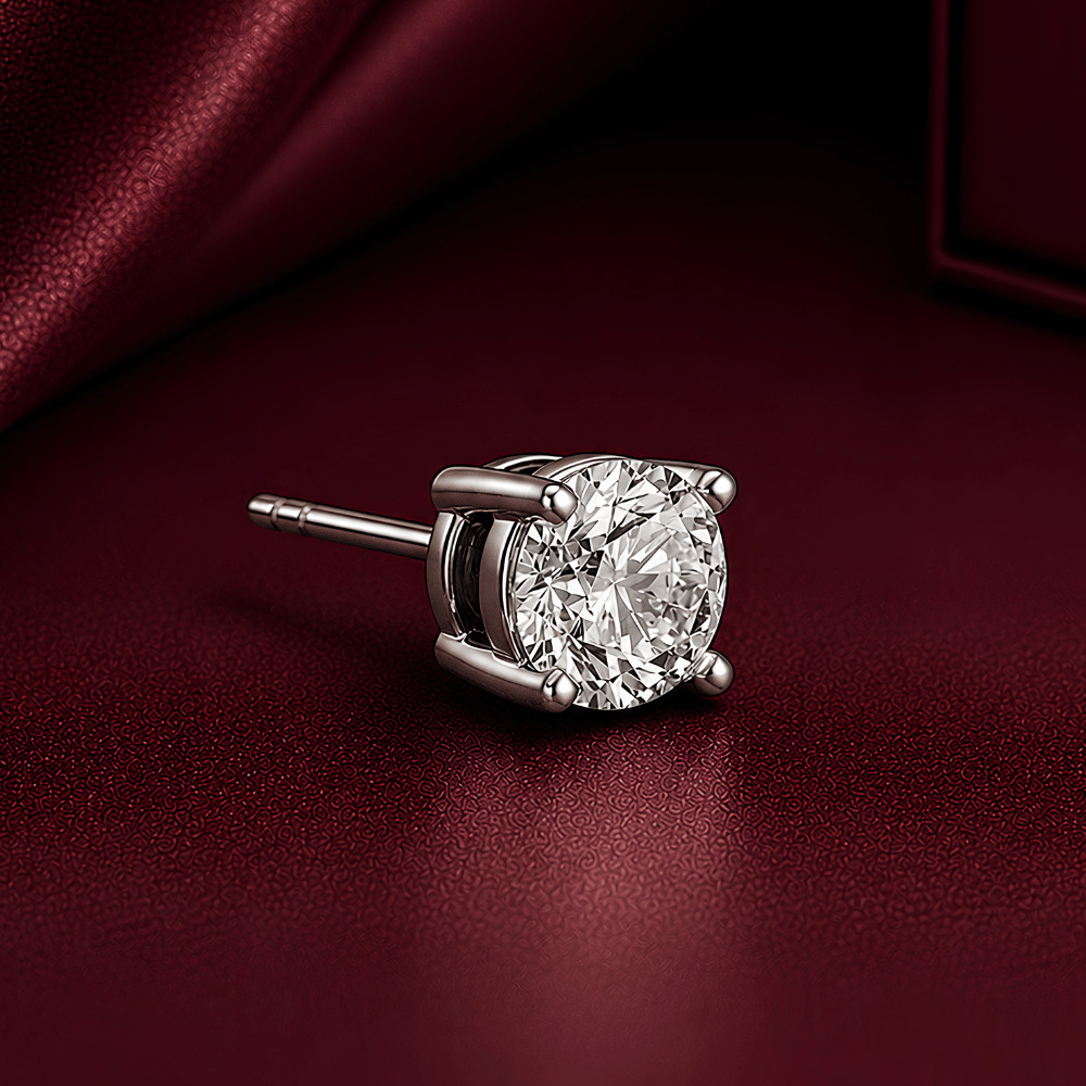 Victor Elite 0.5CT Lab Grown Moissanite Solitaire Studs
