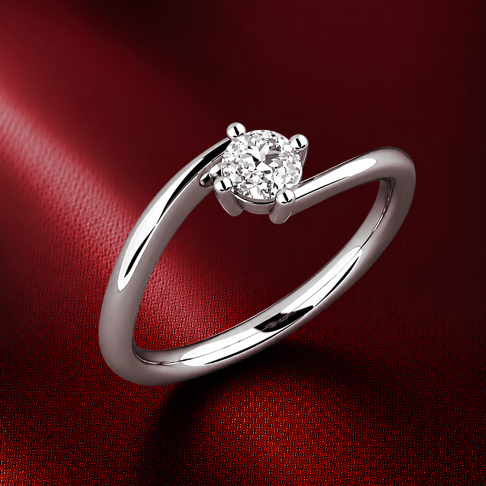 Edoarda Luxury 1CT Lab Grown Moissanite Ring