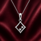Allure Square 1CT Lab Grown Moissanite Pendant